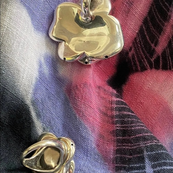 Rose dimensional sterling set - Picture 7 of 7